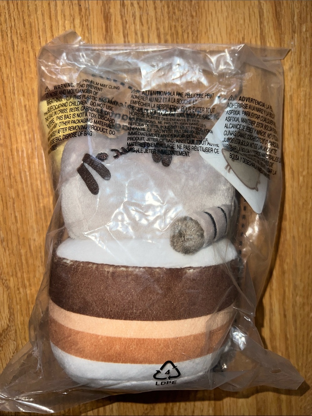 Pusheen Dessert Plush in Brown, Cream & White